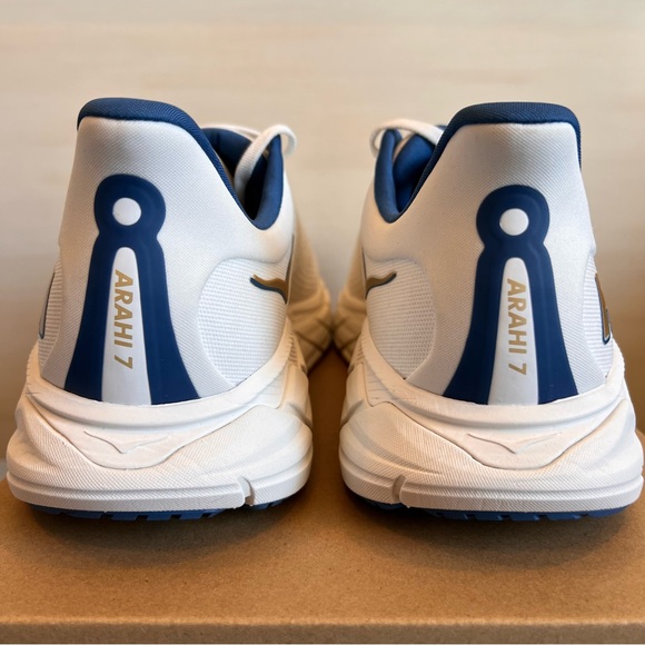 Hoka One One Arahi 7 Blanc De Blanc Steel Wool Running Shoes Men’s Size 11.5 2E - Picture 5 of 7